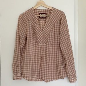 Anthropologie Holding Horses Gingham Top